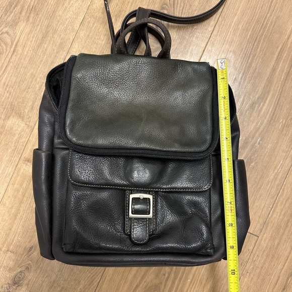 Mini black leather backpack - Picture 13 of 13